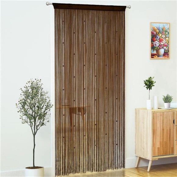 Beaded Curtain Door String Curtains for Doorways Tassels Beads Hanging Fringe - Picture 7 of 7